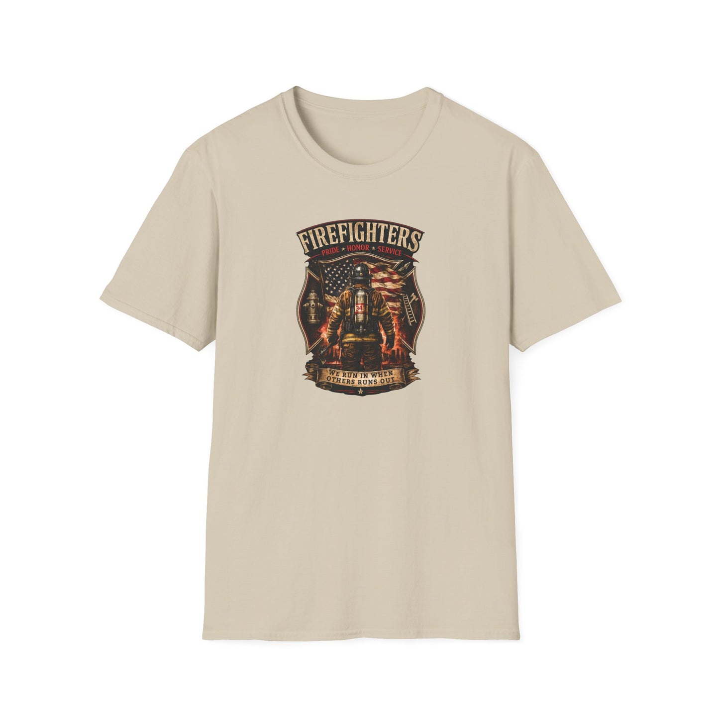 Firefighters: Pride, Honor, Service Unisex Softstyle T-Shirt