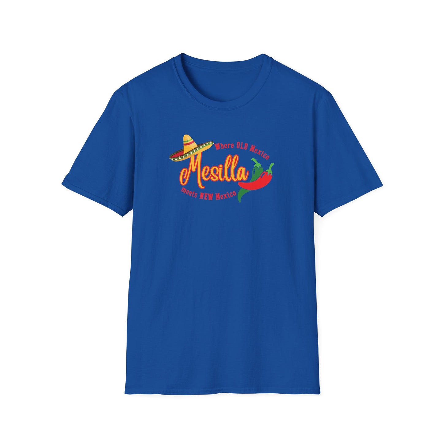 Where Old Mexico Meets New Mexico Unisex Softstyle T-Shirt