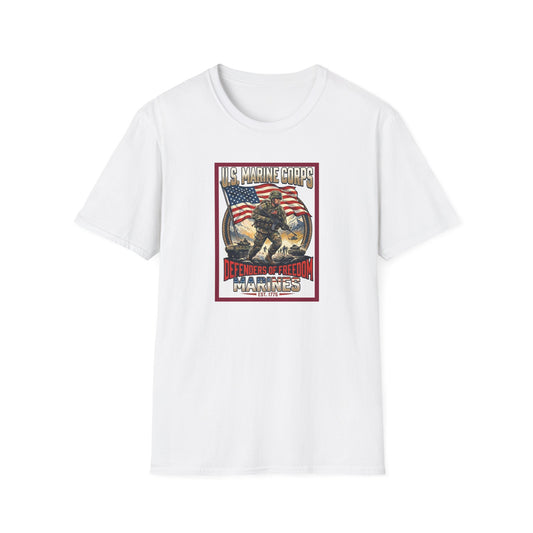 U.S. Marine Corps Defenders of Freedom Unisex Softstyle T-Shirt