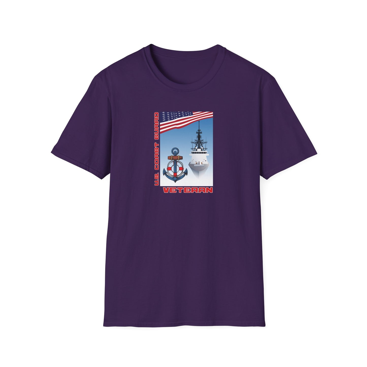 U.S. Coast Guard Veteran Unisex Softstyle T-Shirt
