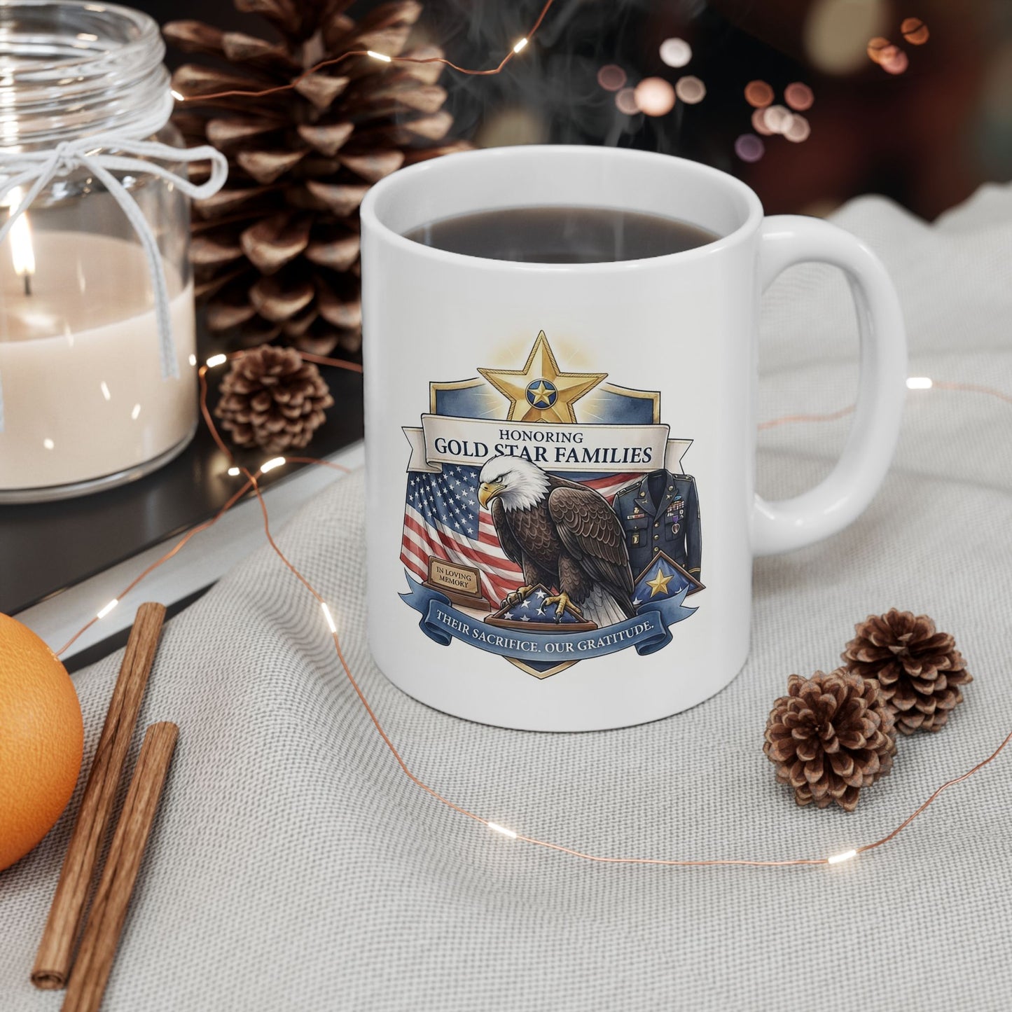 Gold Star Family Ceramic Mug (11oz, 15oz)
