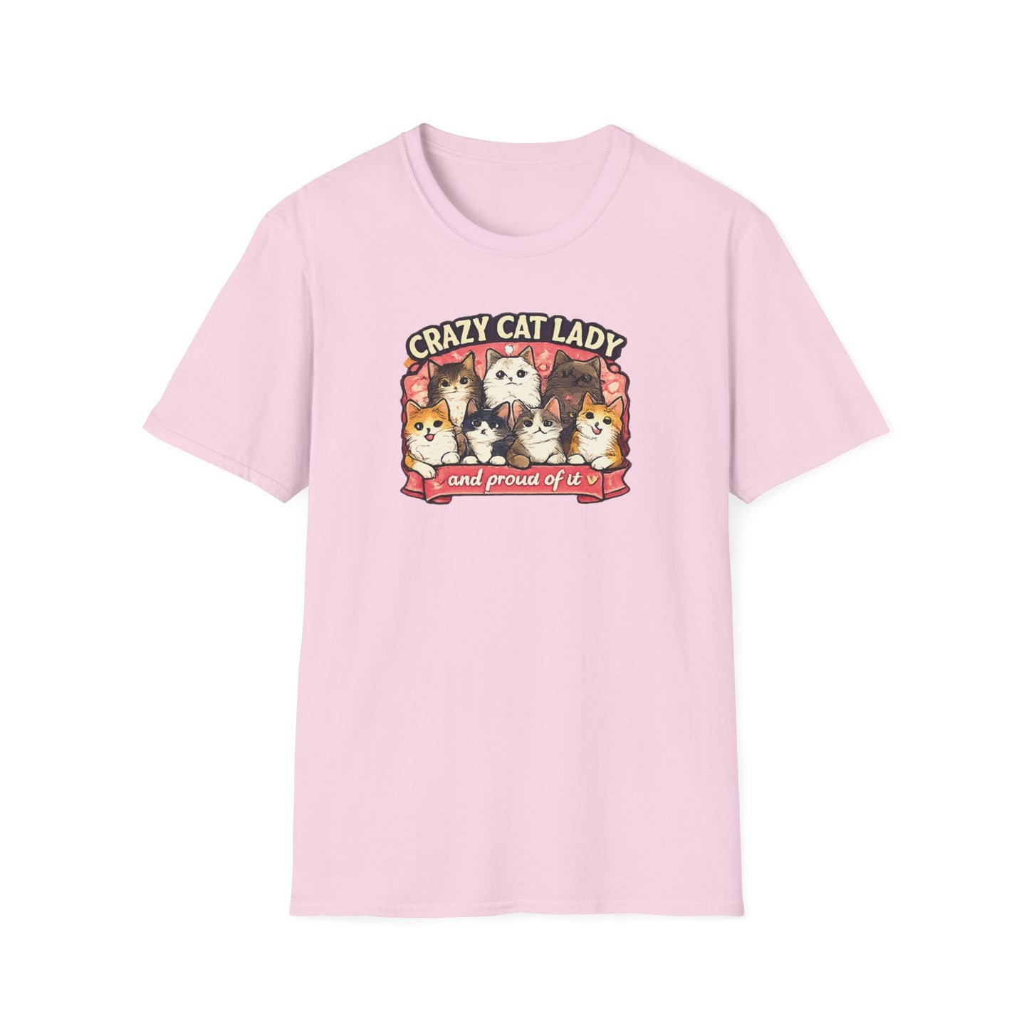 Crazy Cat Lady Unisex Softstyle T-Shirt