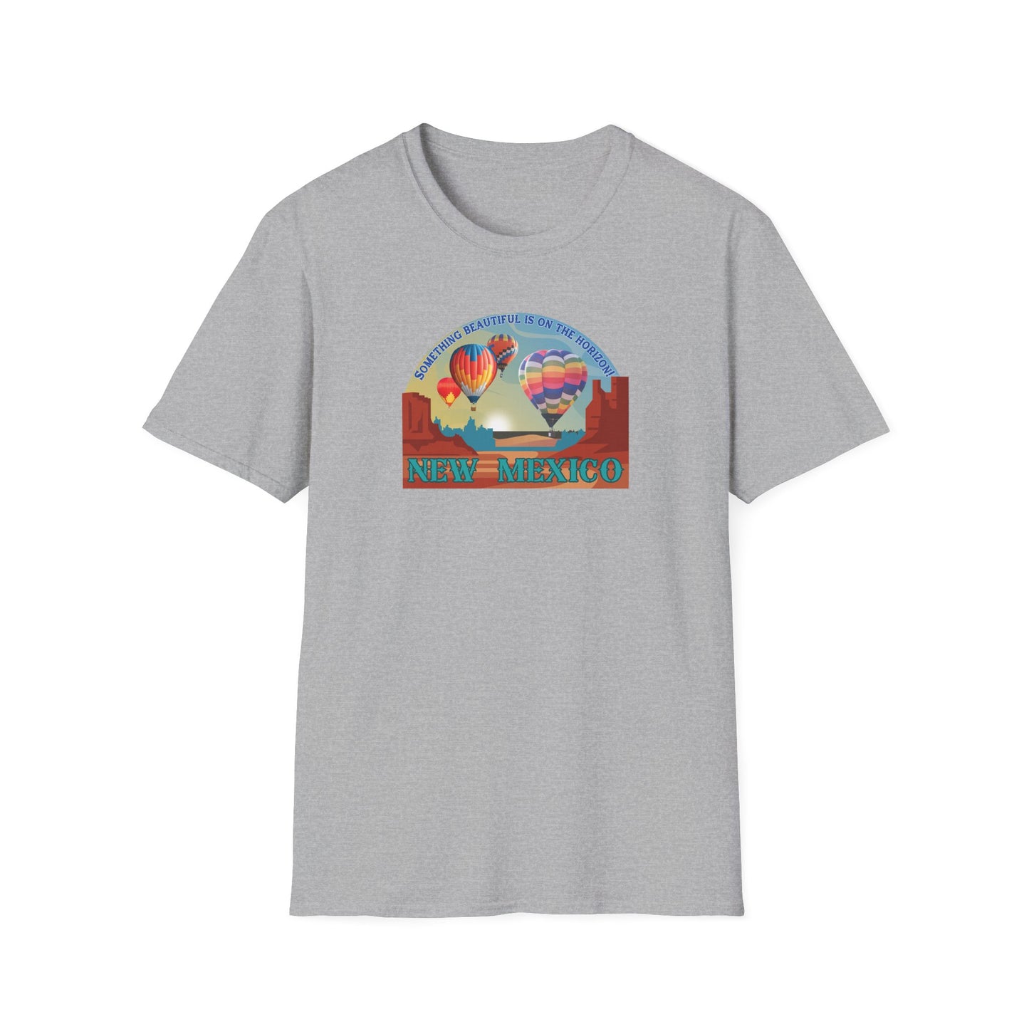 Something Beautiful on the Horizon - Balloons Unisex Softstyle T-Shirt