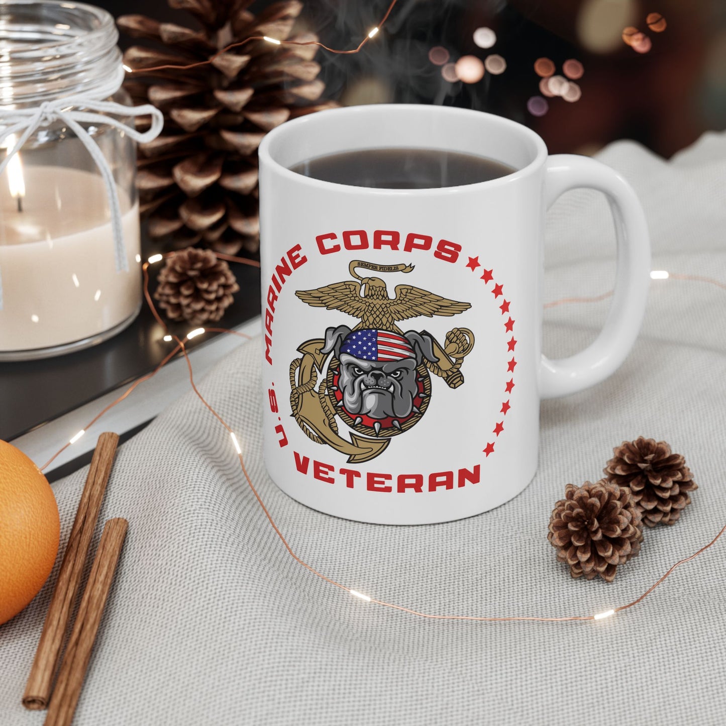 U.S. Marine Corps Veteran Ceramic Mug (11oz, 15oz)