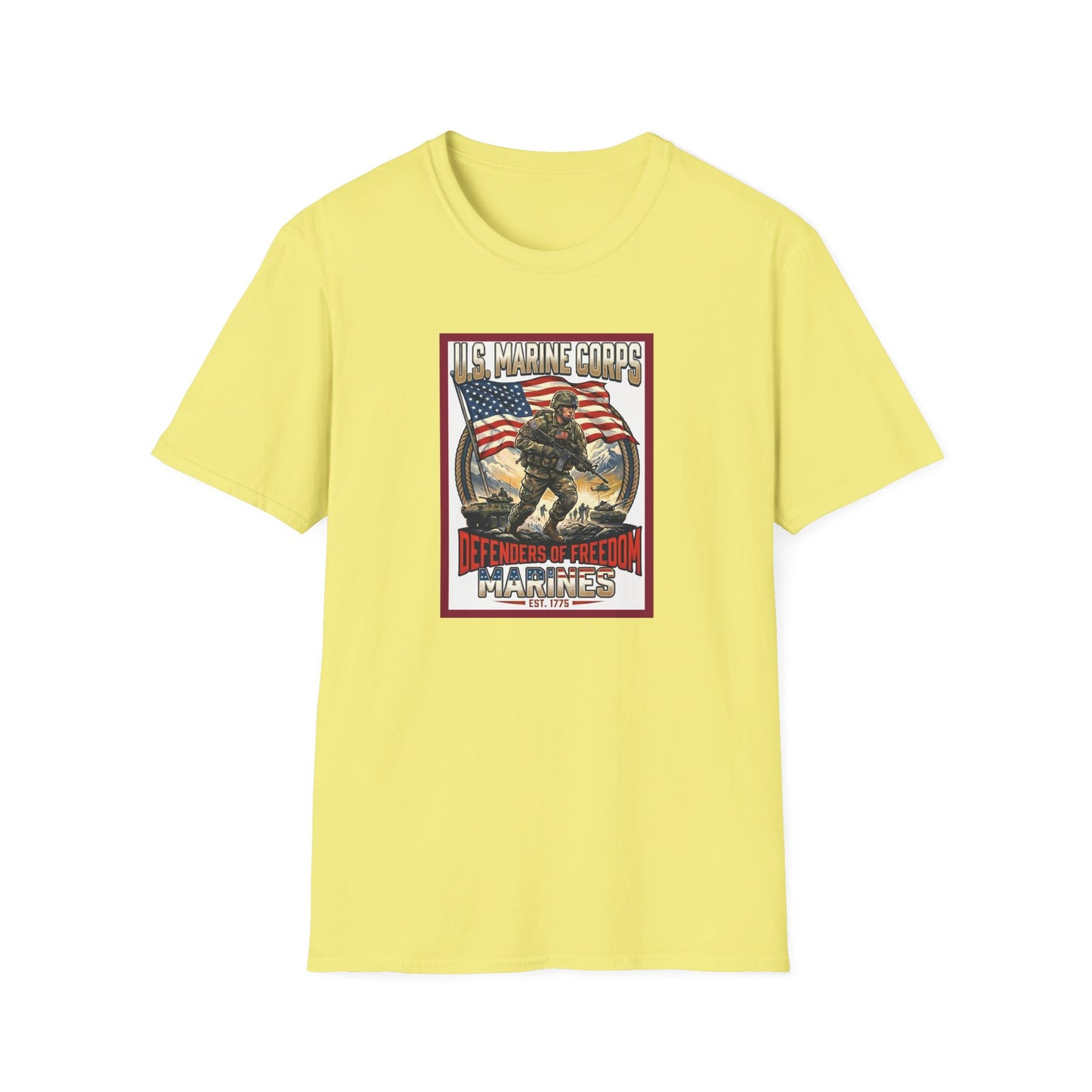 U.S. Marine Corps Defenders of Freedom Unisex Softstyle T-Shirt