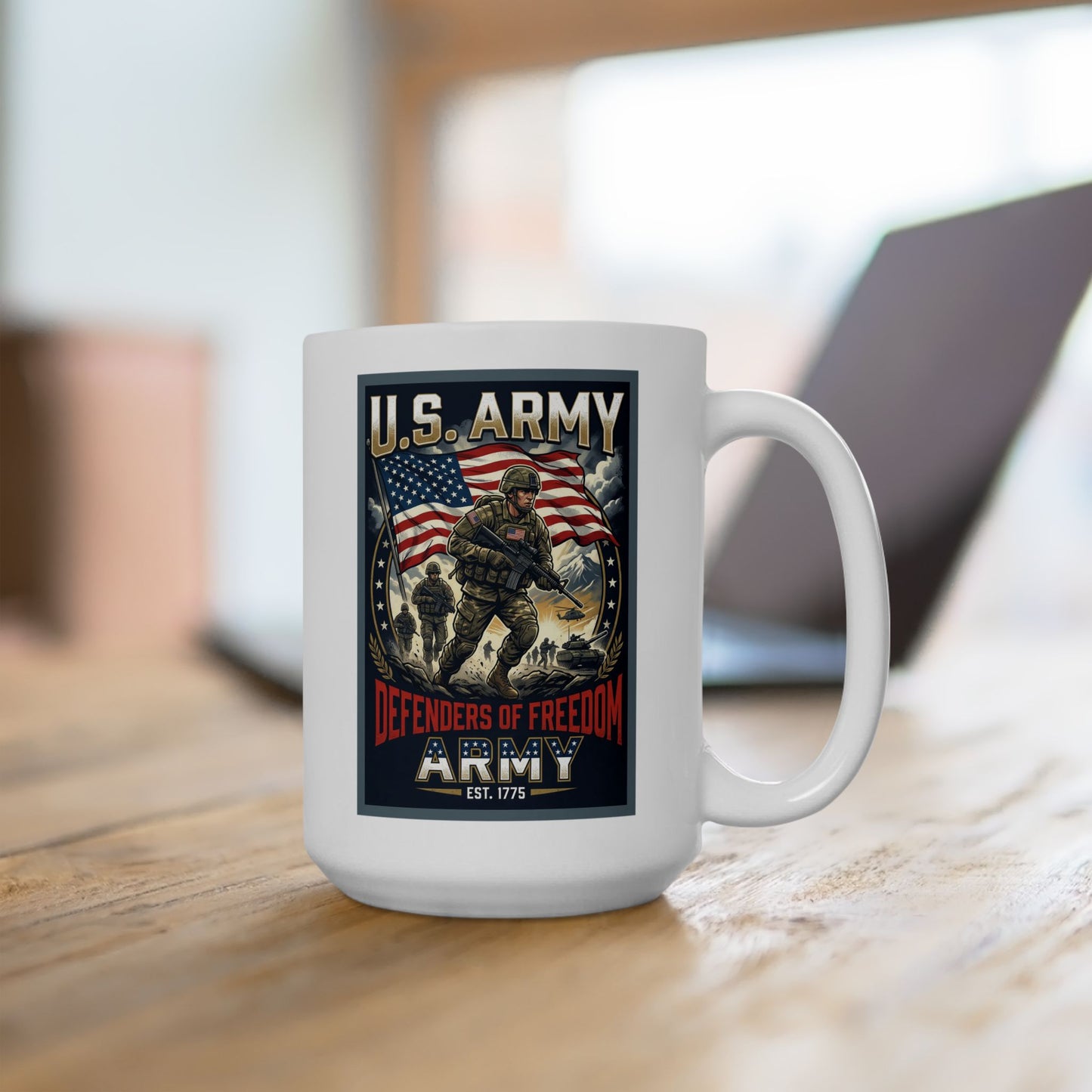 U.S. Army Defenders of Freedom Ceramic Mug (11oz, 15oz)