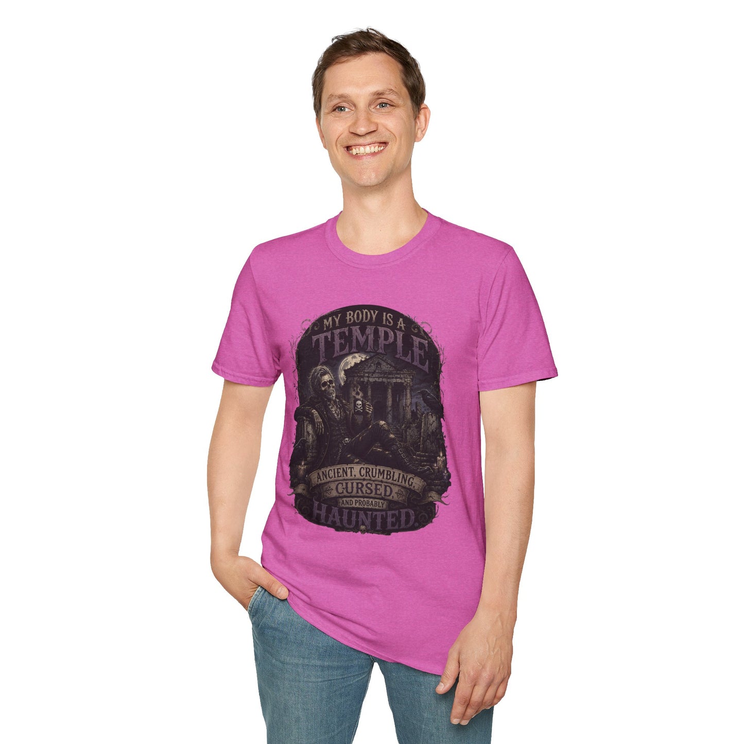 Body a Temple - Male Unisex Softstyle T-Shirt