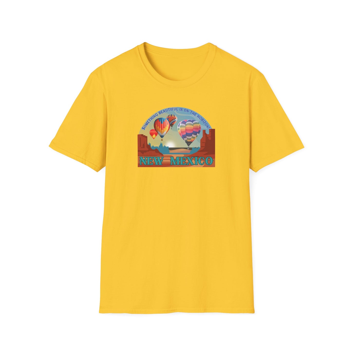 Something Beautiful on the Horizon - Balloons Unisex Softstyle T-Shirt
