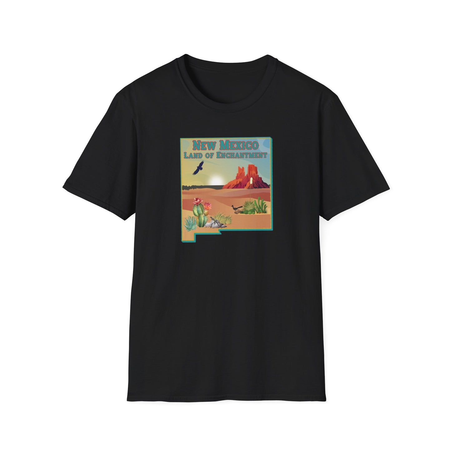 New Mexico: Land of Enchantment - Desert Unisex Softstyle T-Shirt