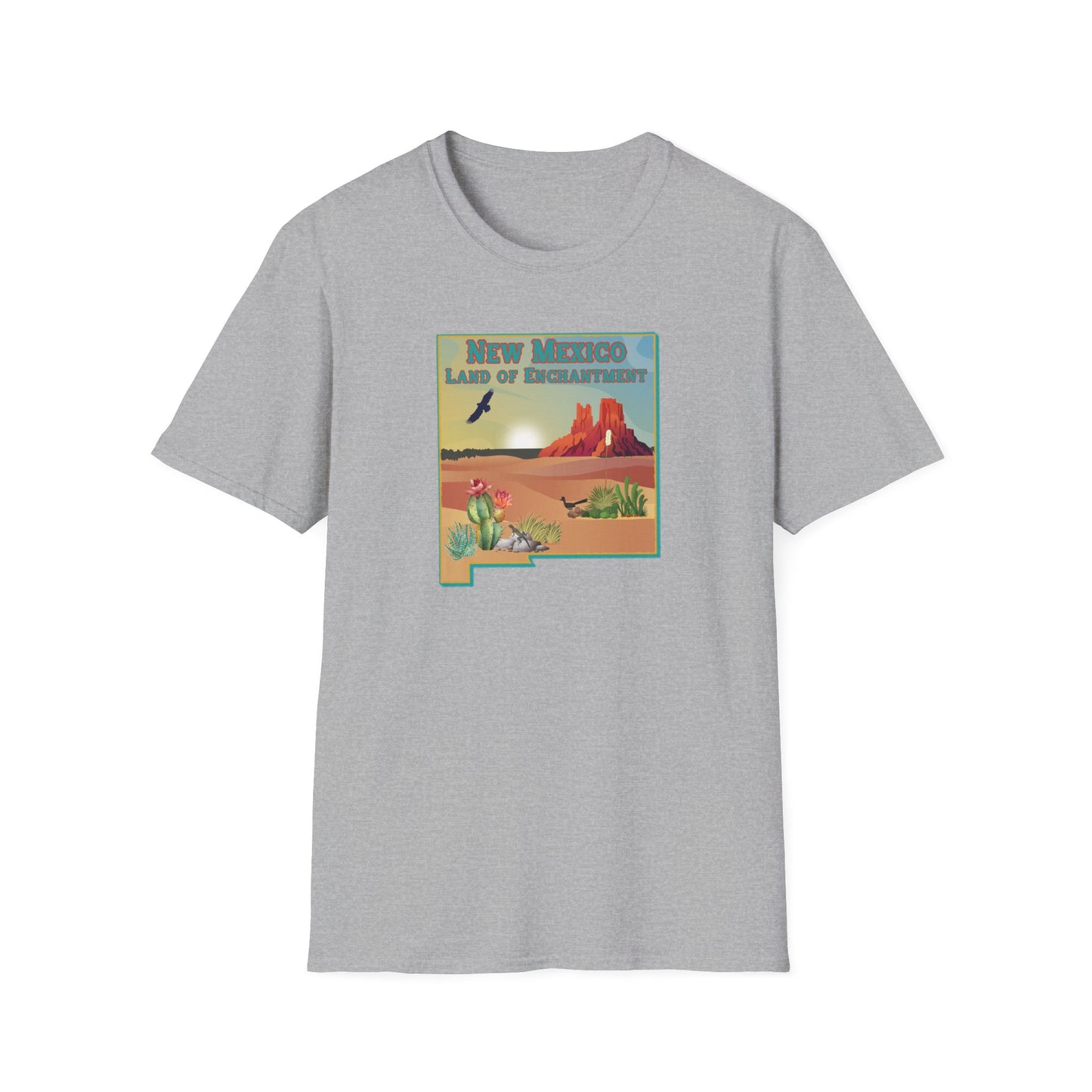 New Mexico: Land of Enchantment - Desert Unisex Softstyle T-Shirt