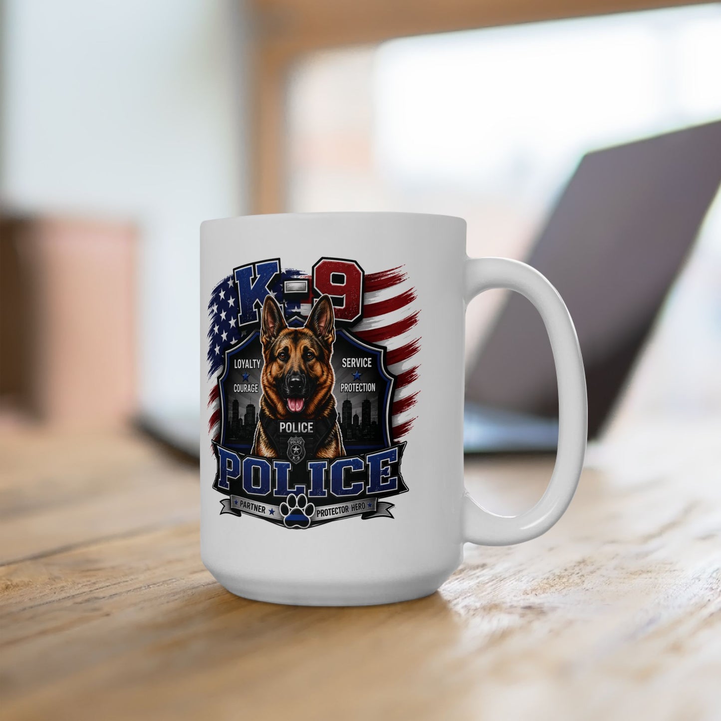 K-9 German Shepherd Ceramic Mug (11oz, 15oz)