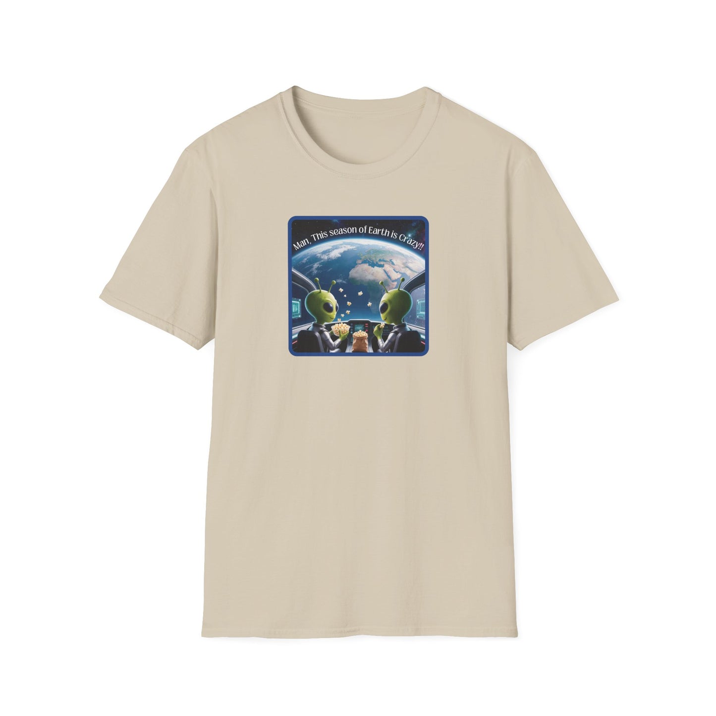 Extraterrestrials Enjoying the Show Unisex Softstyle T-Shirt