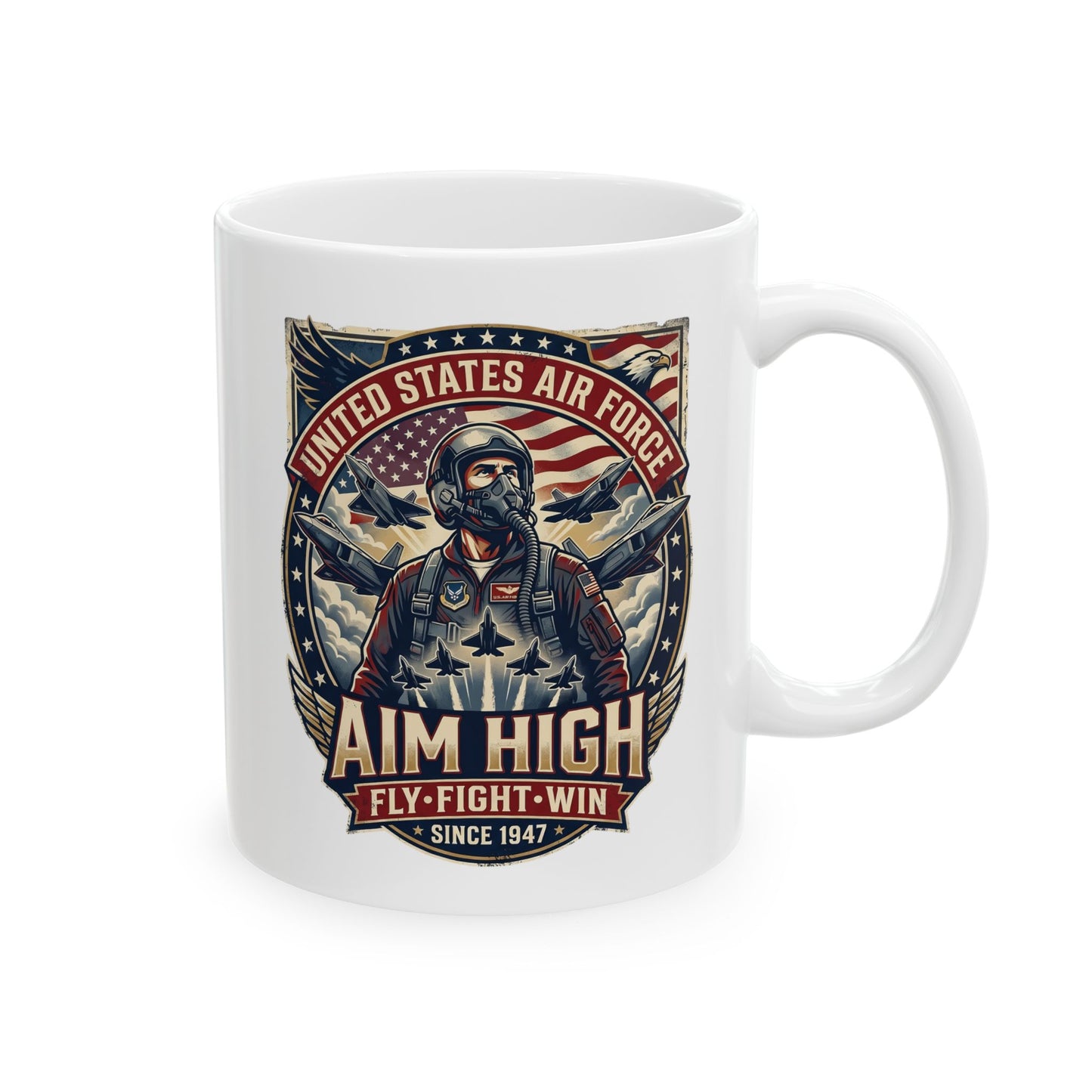 U.S. Air Force: Aim High Ceramic Mug, (11oz, 15oz)