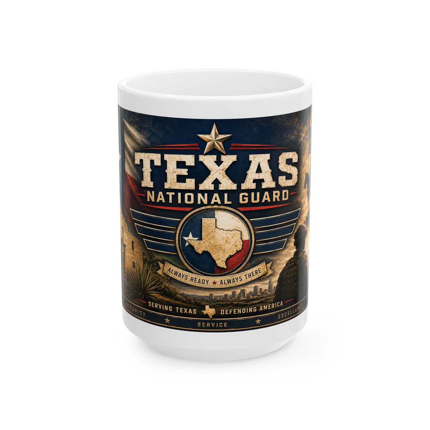 Texas National Guard Ceramic Mug (11oz & 15oz)