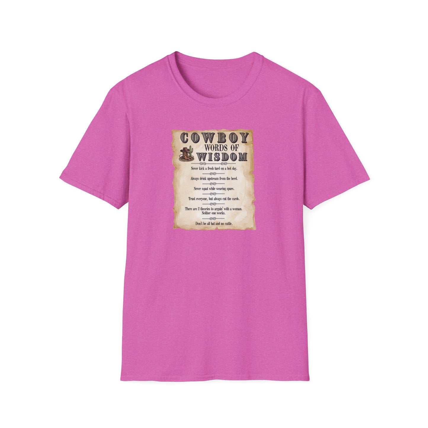 Good Ole Cowboy Wisdom Unisex Softstyle T-Shirt