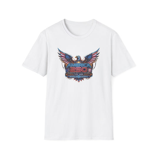 America 250: Cyberpunk American Eagle Unisex Softstyle T-Shirt