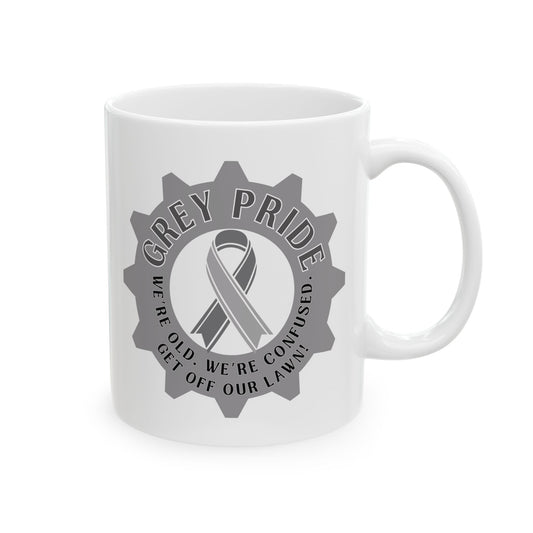 Grey Pride Ceramic Mug (11oz, 15oz)