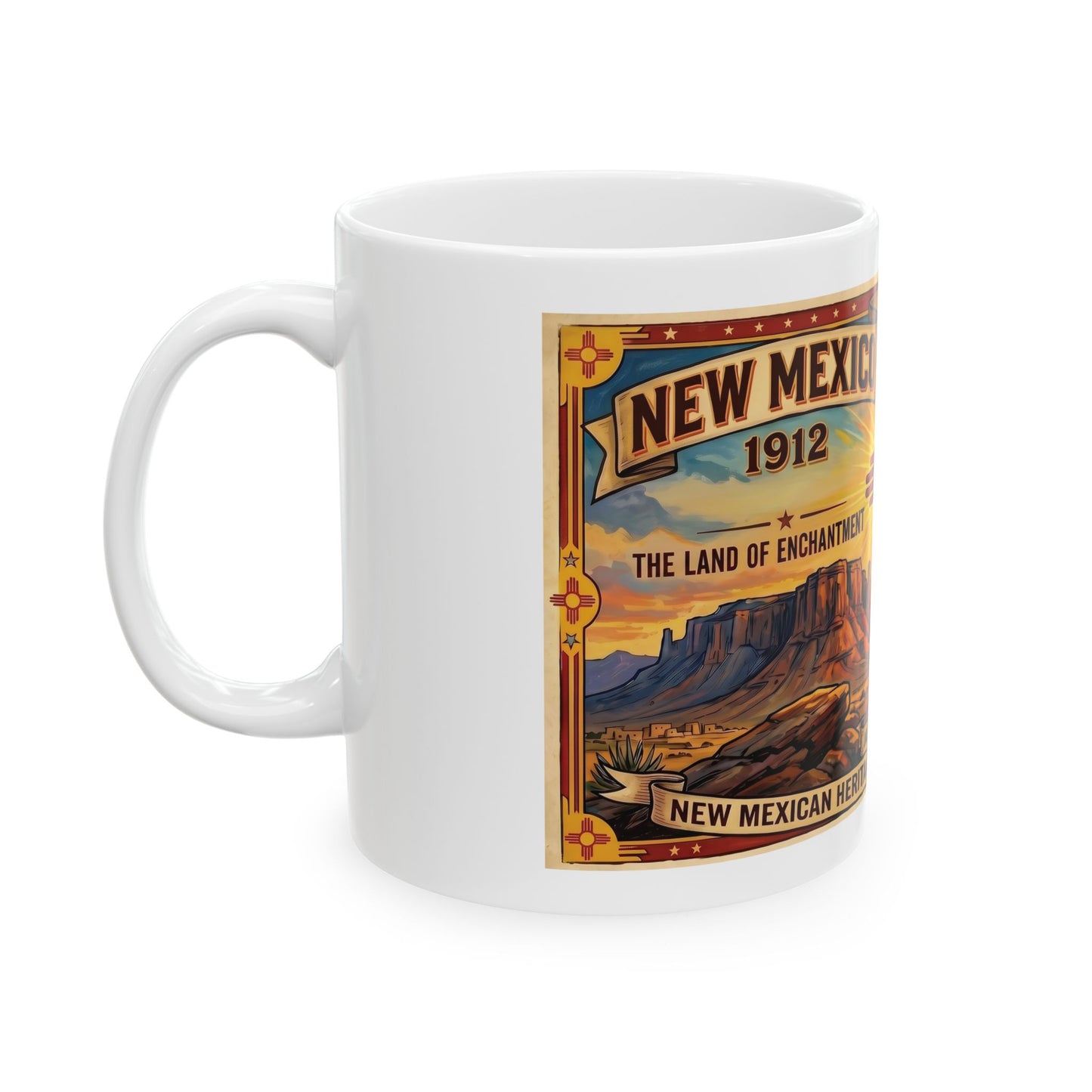 New Mexico Statehood Ceramic Mug (11oz, 15oz)