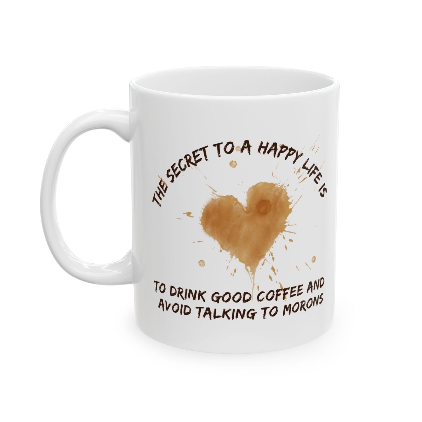 Secret to a Happy Life: Good Coffee Ceramic Mug