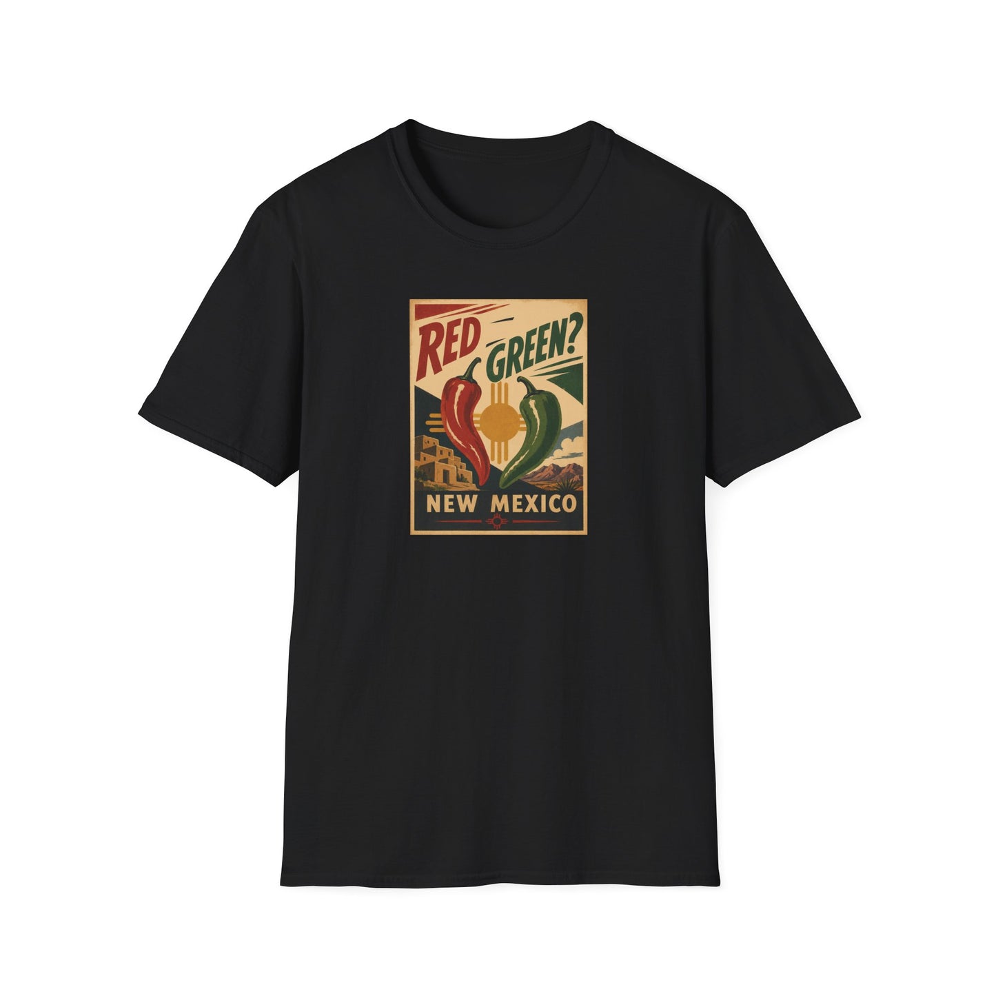 Red or Green? Unisexn Softstyle T-Shirt