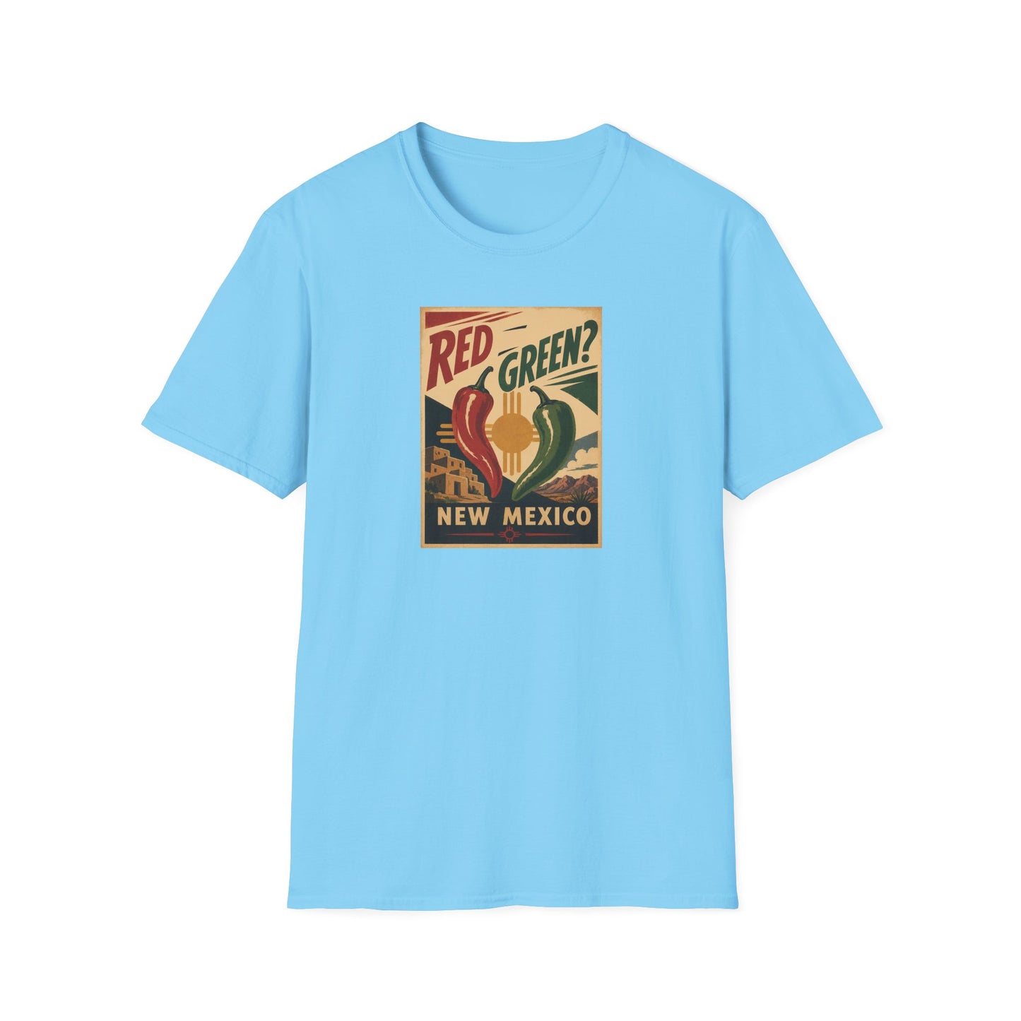 Red or Green? Unisexn Softstyle T-Shirt