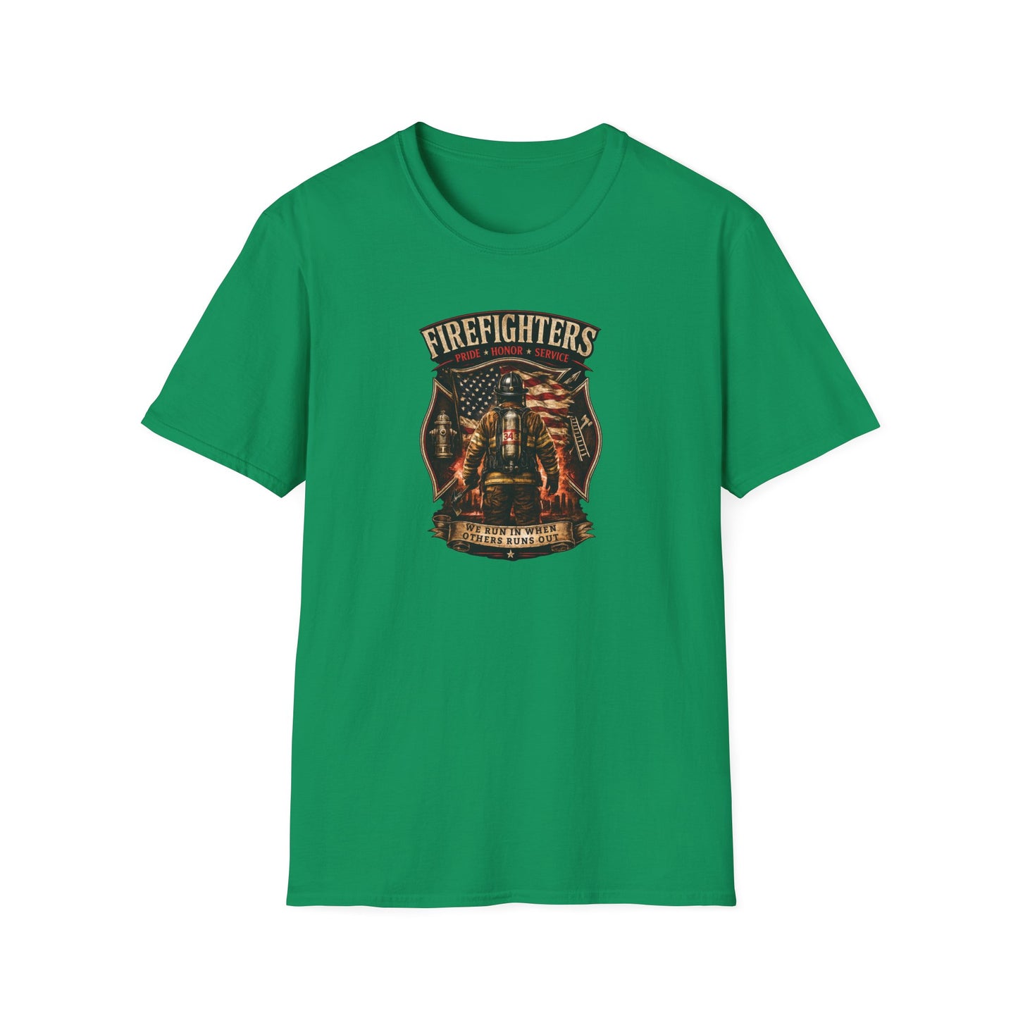 Firefighters: Pride, Honor, Service Unisex Softstyle T-Shirt