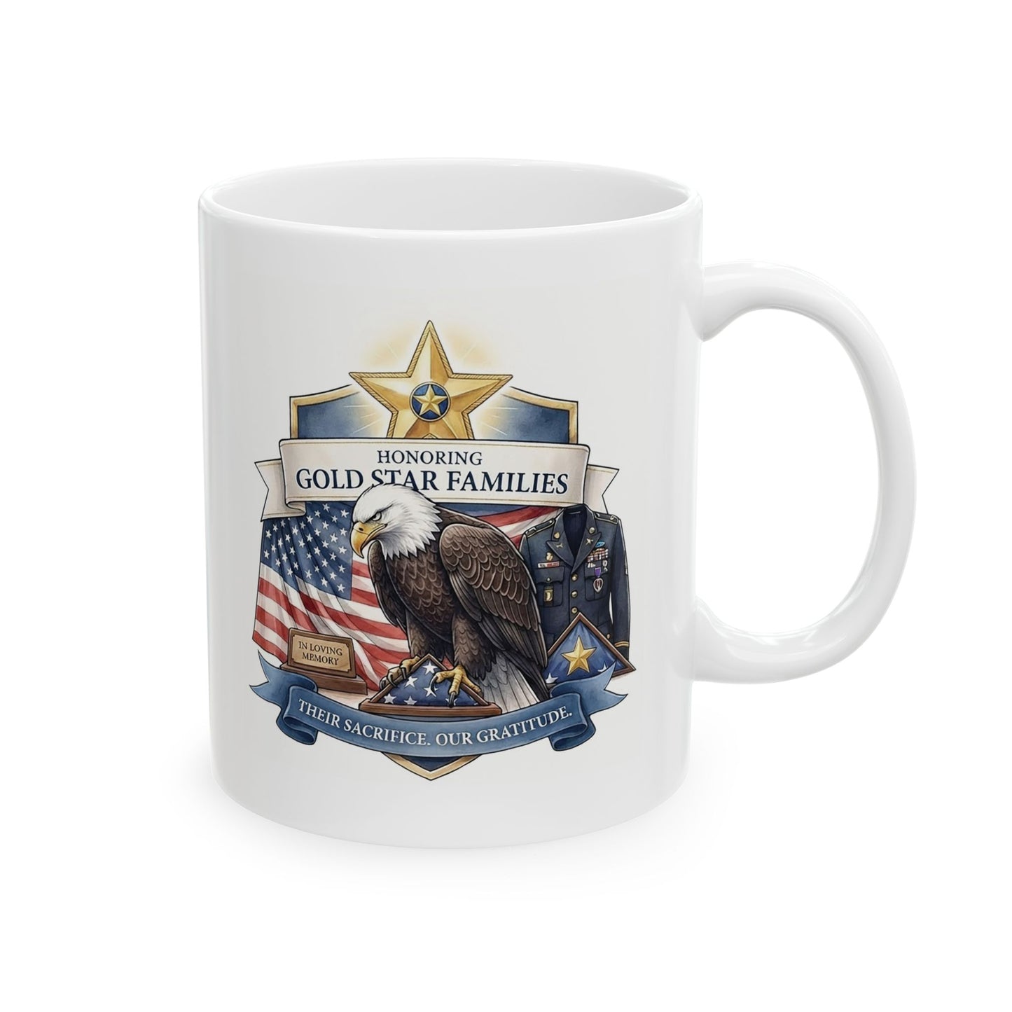 Gold Star Family Ceramic Mug (11oz, 15oz)