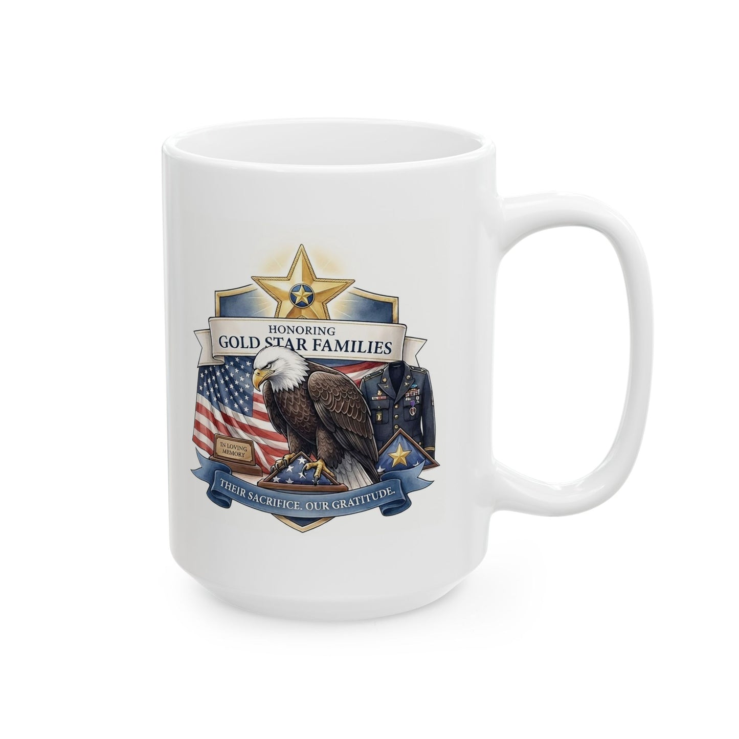 Gold Star Family Ceramic Mug (11oz, 15oz)