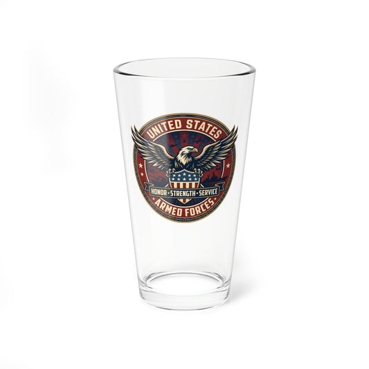 U.S. Armed Forces Patriotic Mixing Glass — 16oz