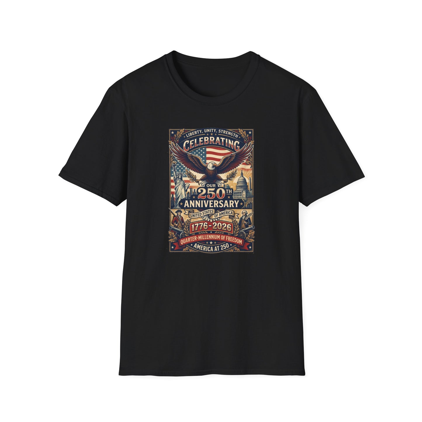 America 250: Patriots Unisex Softstyle T-Shirt