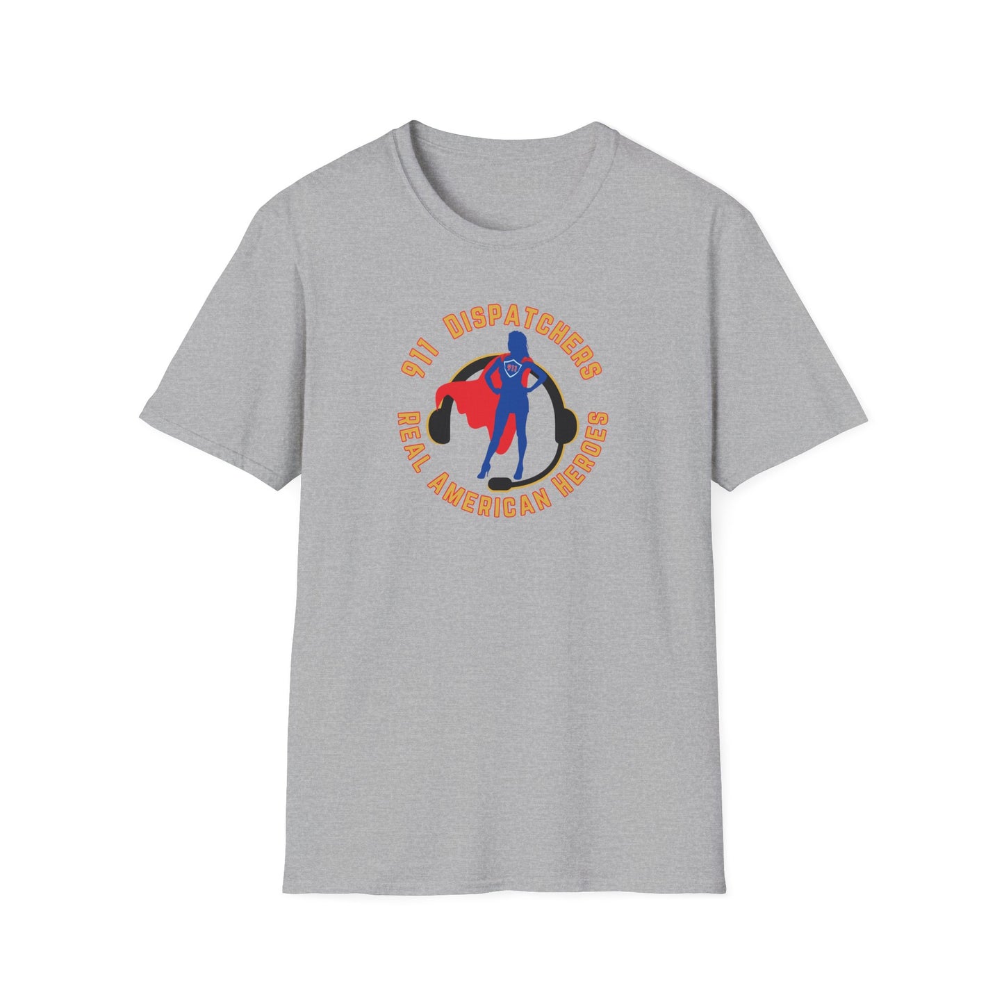 911 Dispatcher Real American Hero - Female Unisex Softstyle T-Shirt