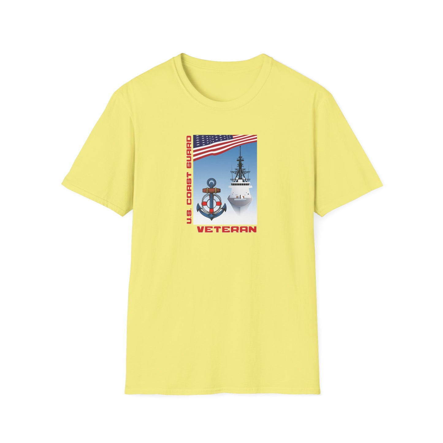 U.S. Coast Guard Veteran Unisex Softstyle T-Shirt