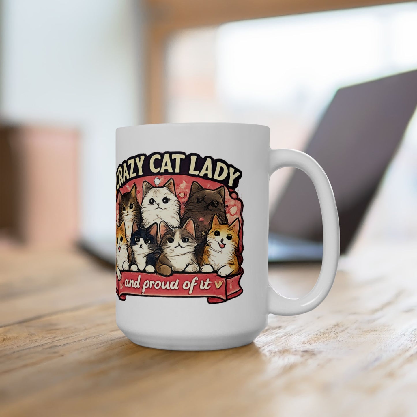 Crazy Cat Lady Ceramic Mug, (11oz, 15oz)