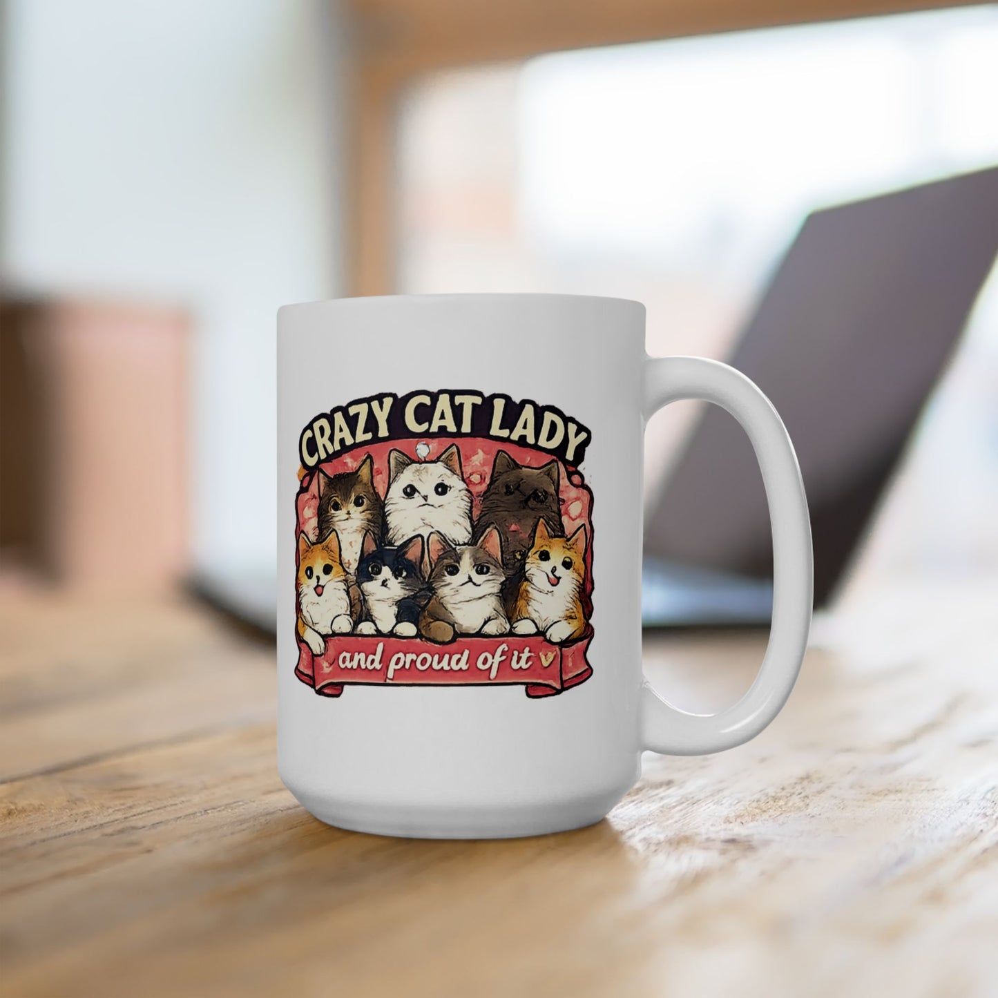 Crazy Cat Lady Ceramic Mug, (11oz, 15oz)