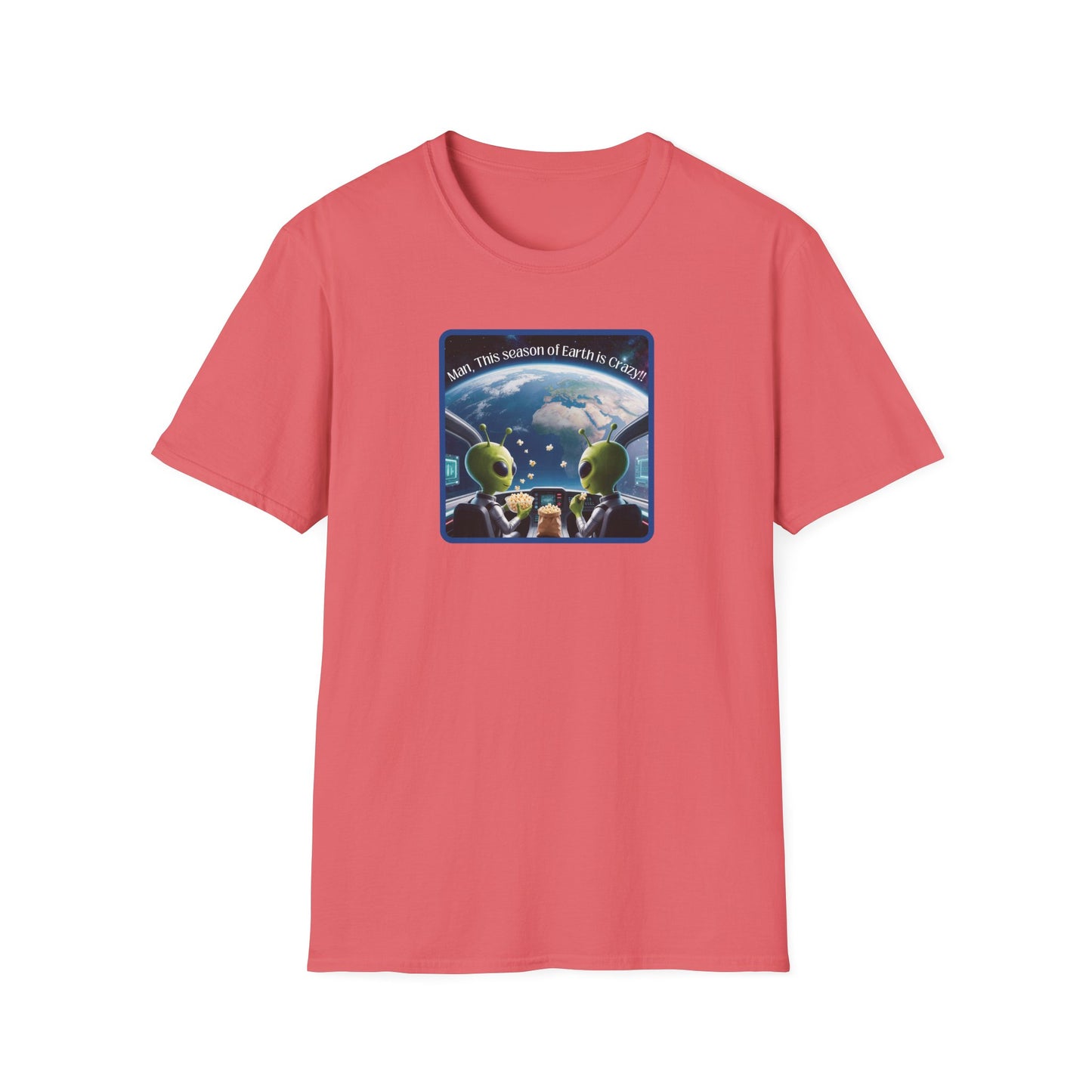 Extraterrestrials Enjoying the Show Unisex Softstyle T-Shirt