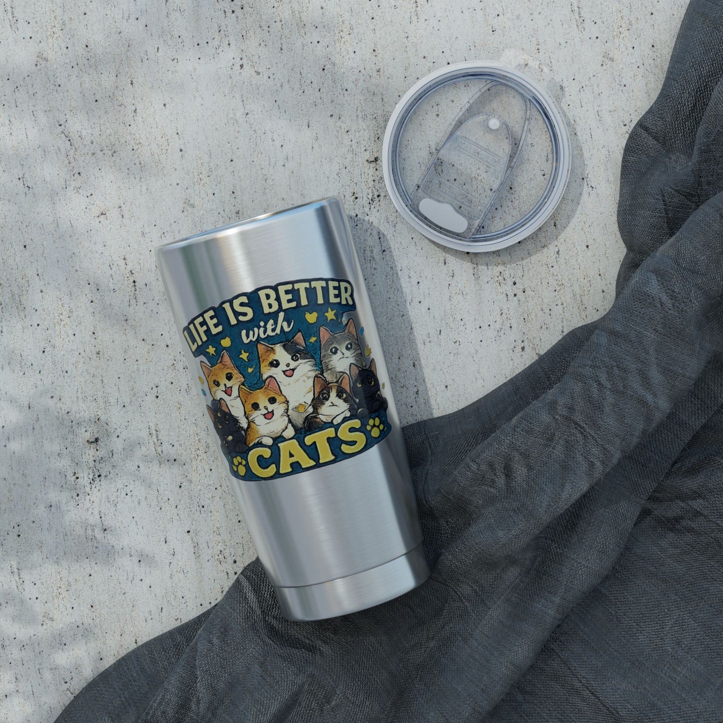 Life is Better with Cats Vagabond 20oz Tumbler