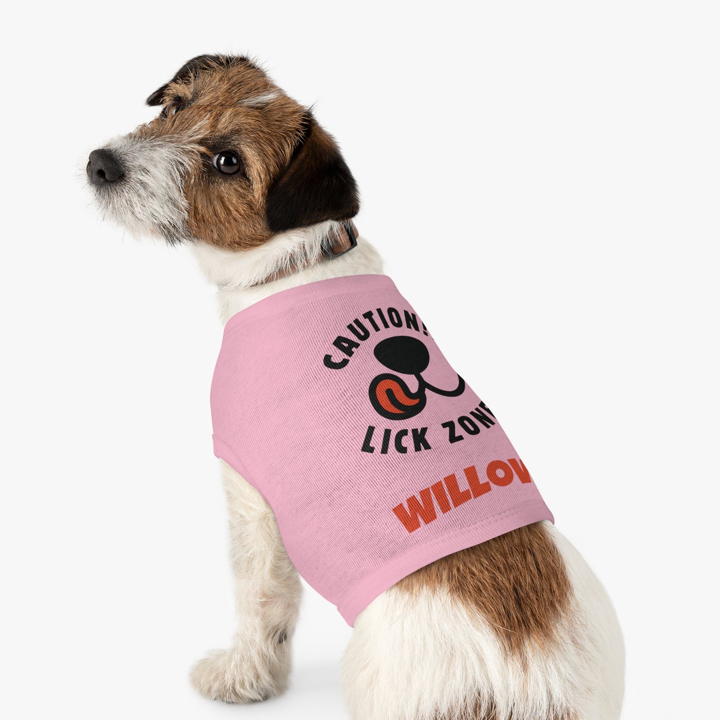 Caution Lick Zone PERSONALIZED Pet Tank Top