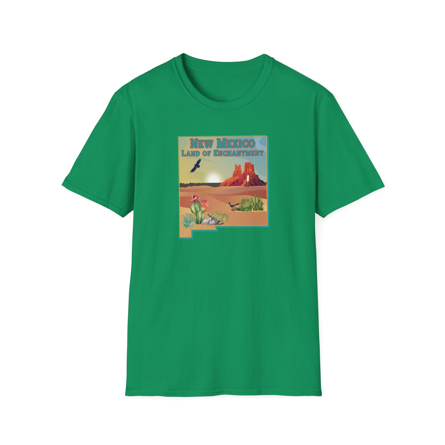 New Mexico: Land of Enchantment - Desert Unisex Softstyle T-Shirt