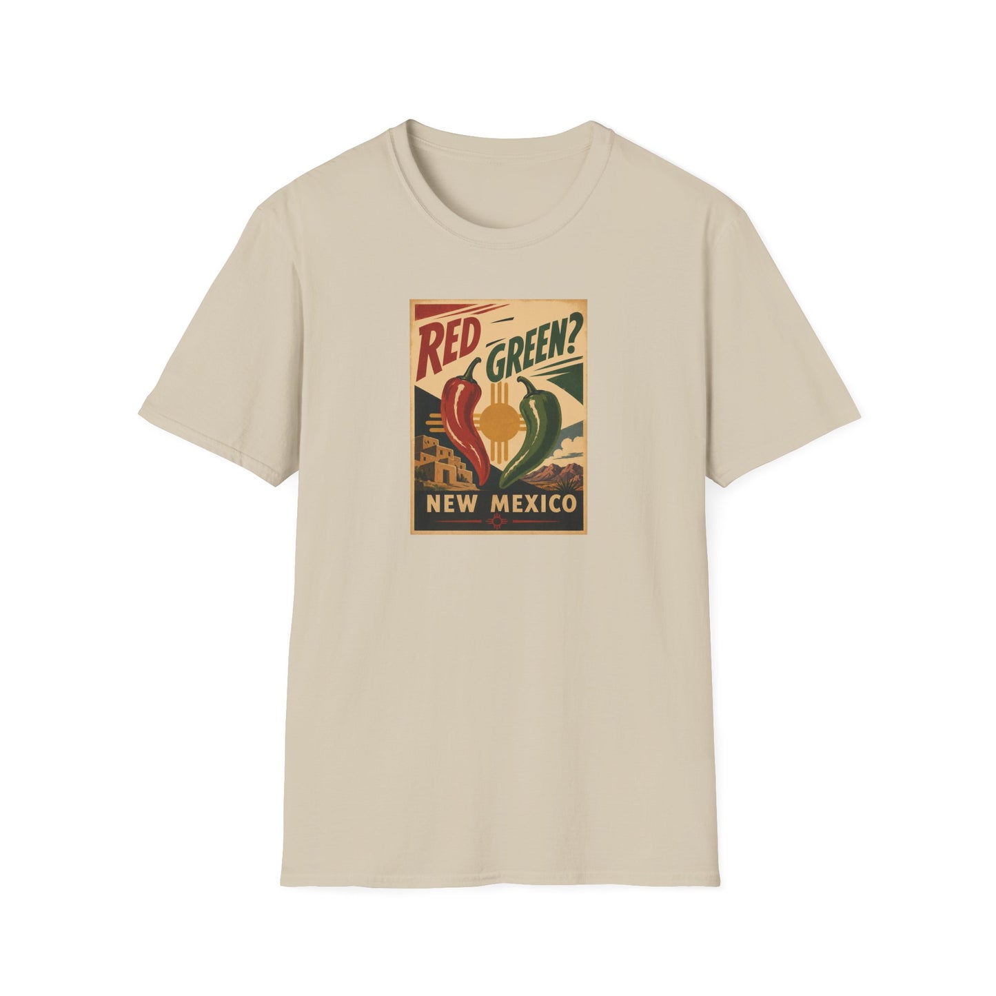 Red or Green? Unisexn Softstyle T-Shirt