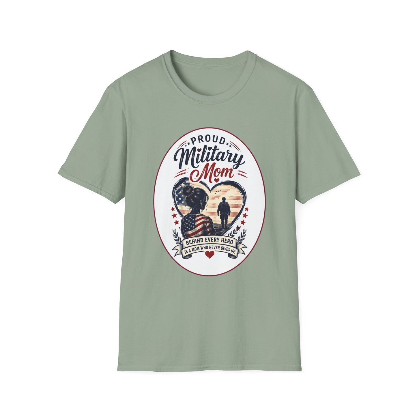 Proud Military Mom Unisex Softstyle T-Shirt