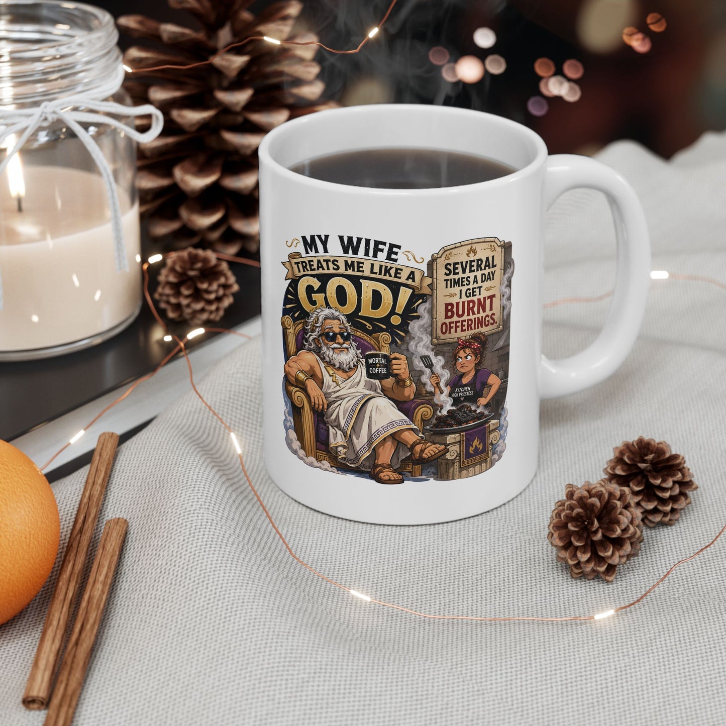 Burnt Offerings Ceramic Mug (11oz, 15oz)