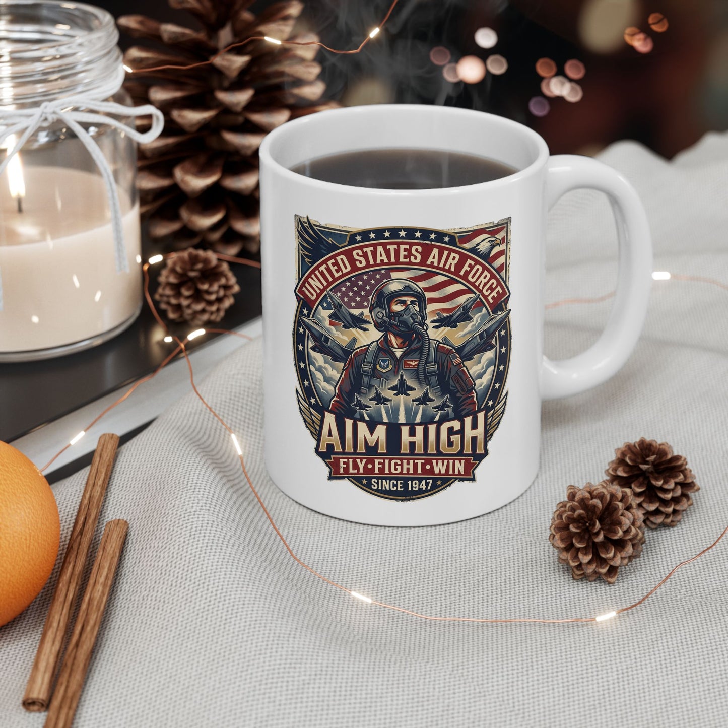 U.S. Air Force: Aim High Ceramic Mug, (11oz, 15oz)