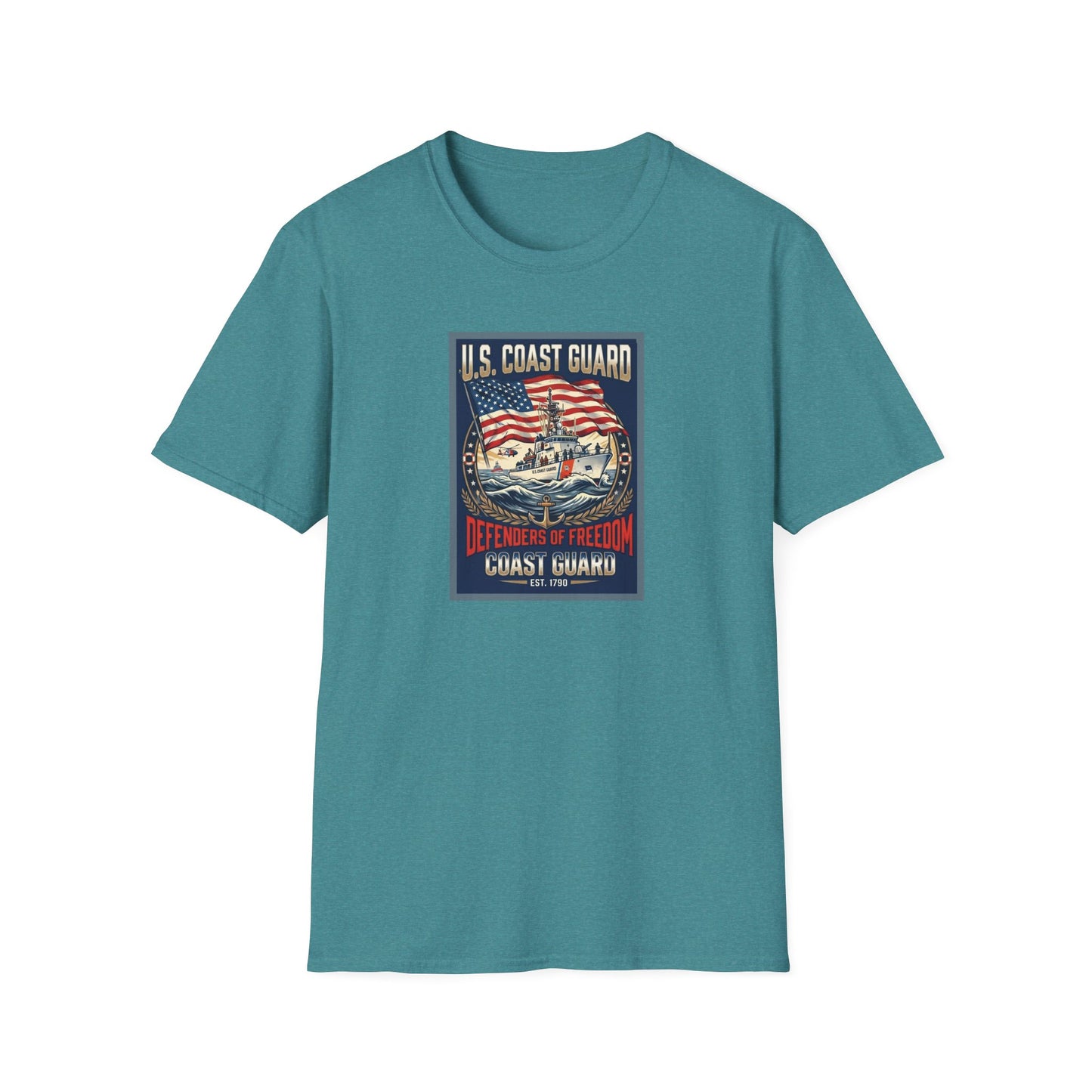 U.S. Coast Guard Defenders of Freedom Unisex Softstyle T-Shirt