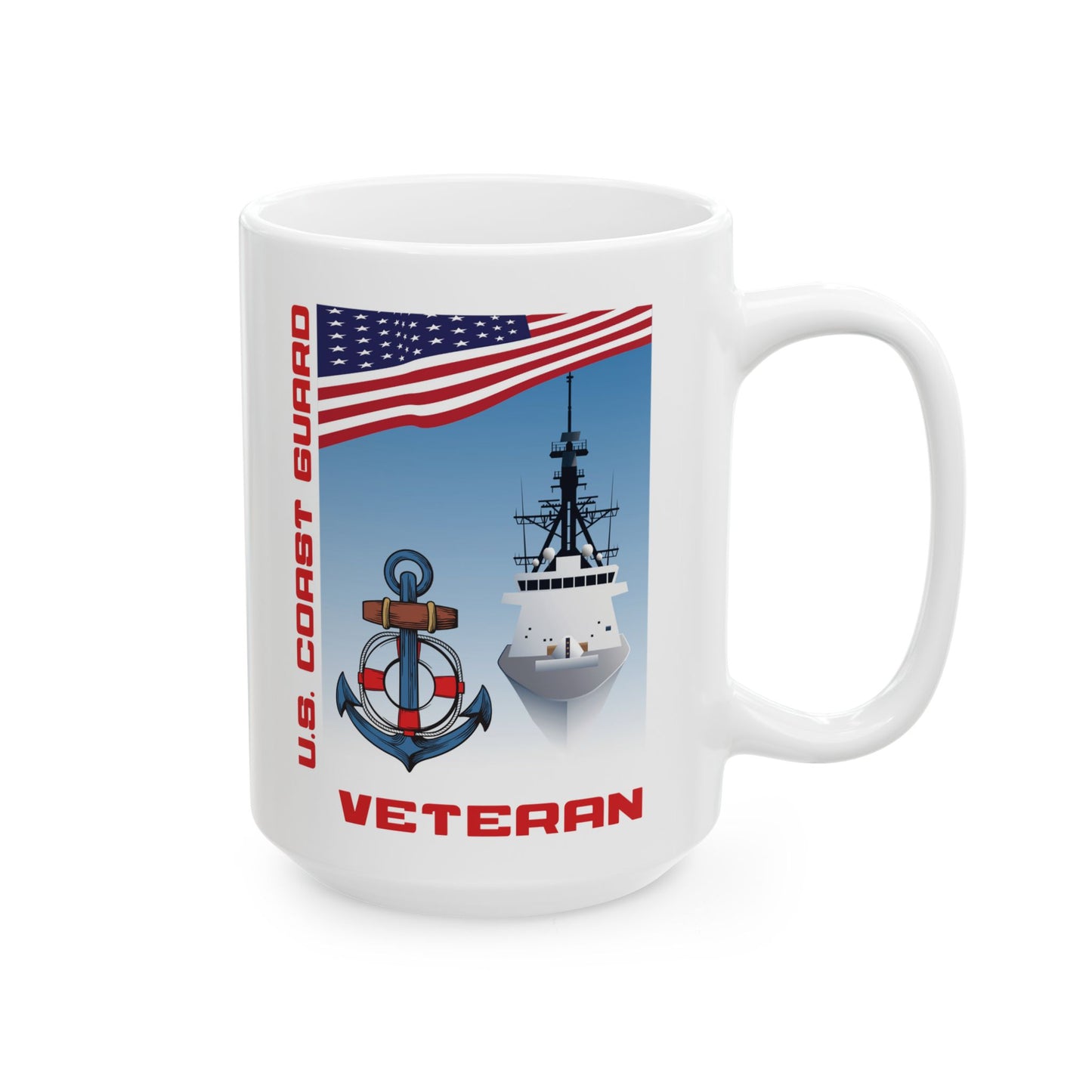 U.S. Coast Guard Veteran Ceramic Mug (11oz, 15oz)