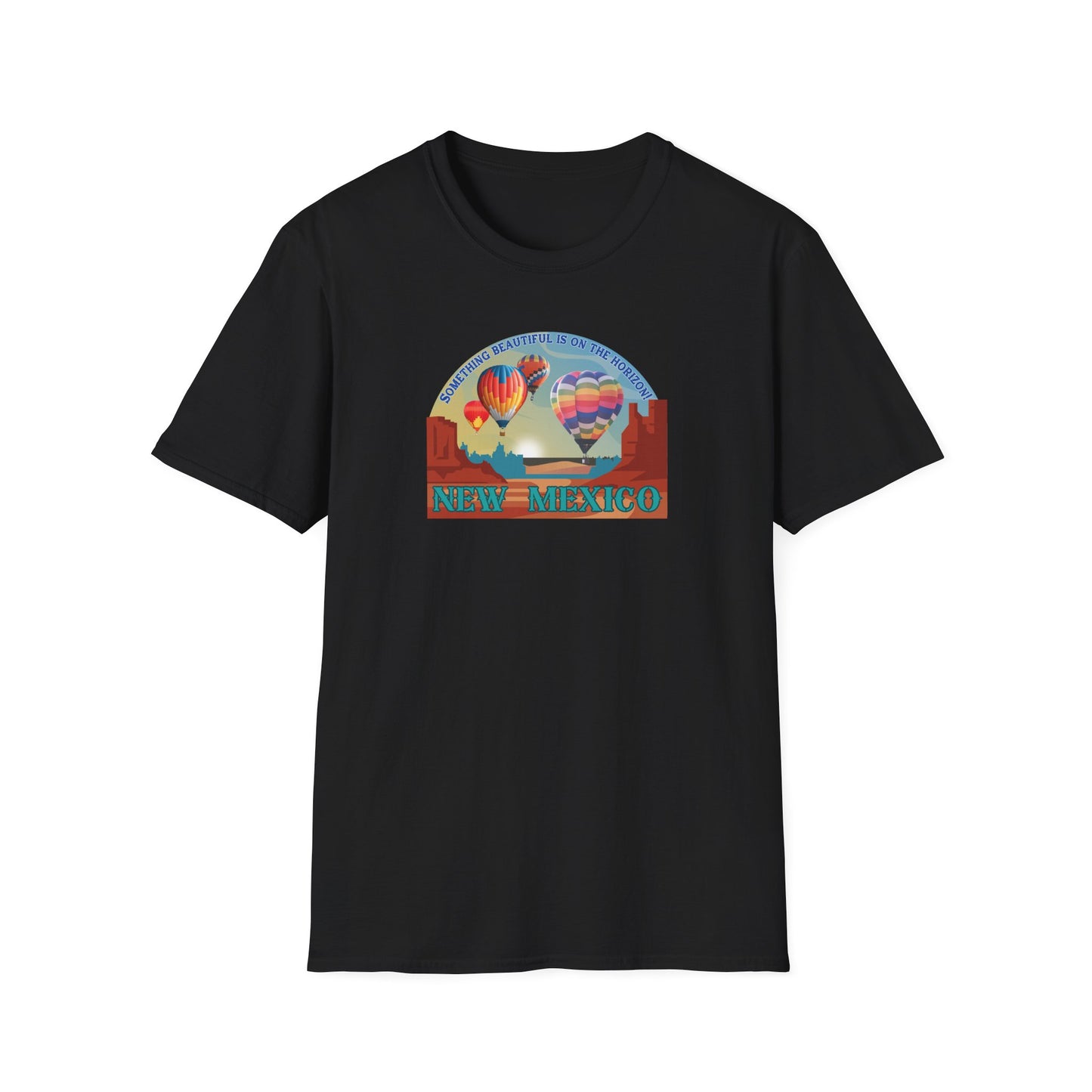 Something Beautiful on the Horizon - Balloons Unisex Softstyle T-Shirt