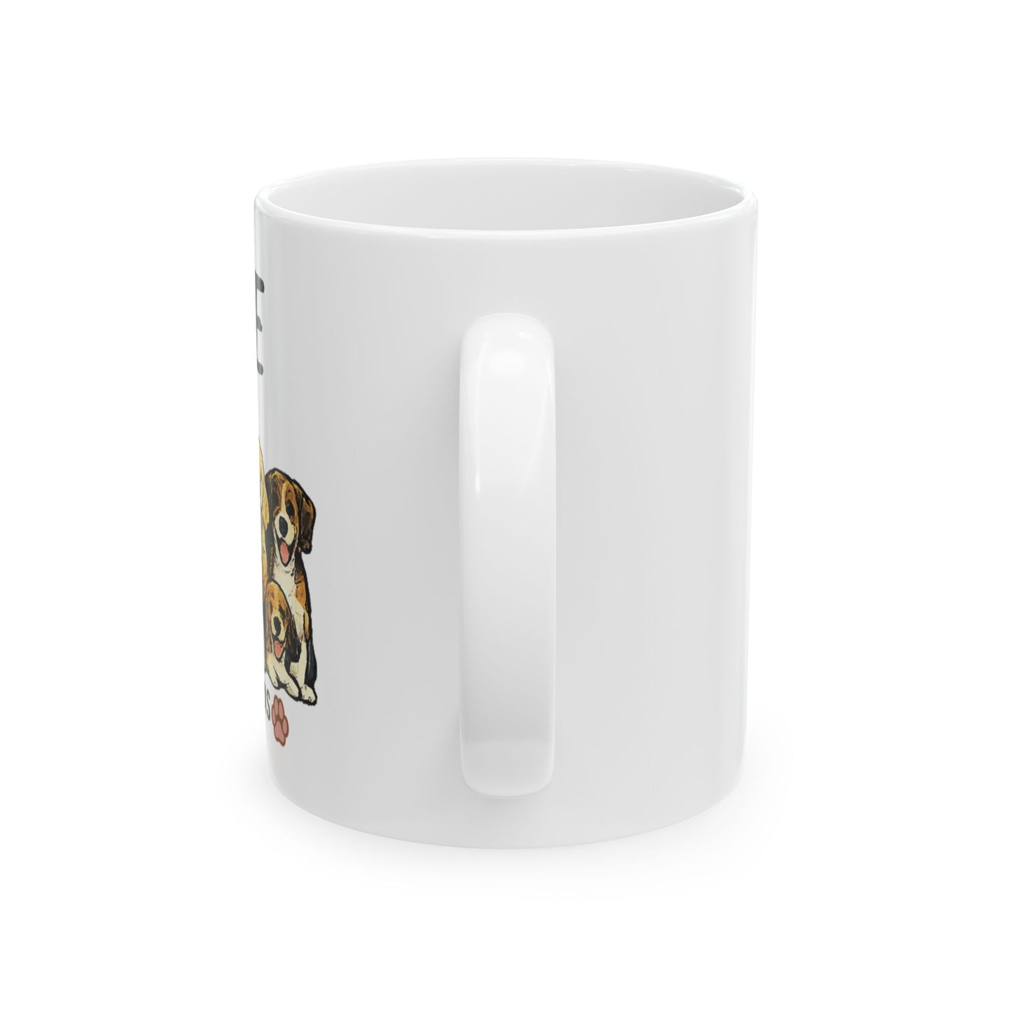 Love Has Four Paws Ceramic Mug, (11oz, 15oz)