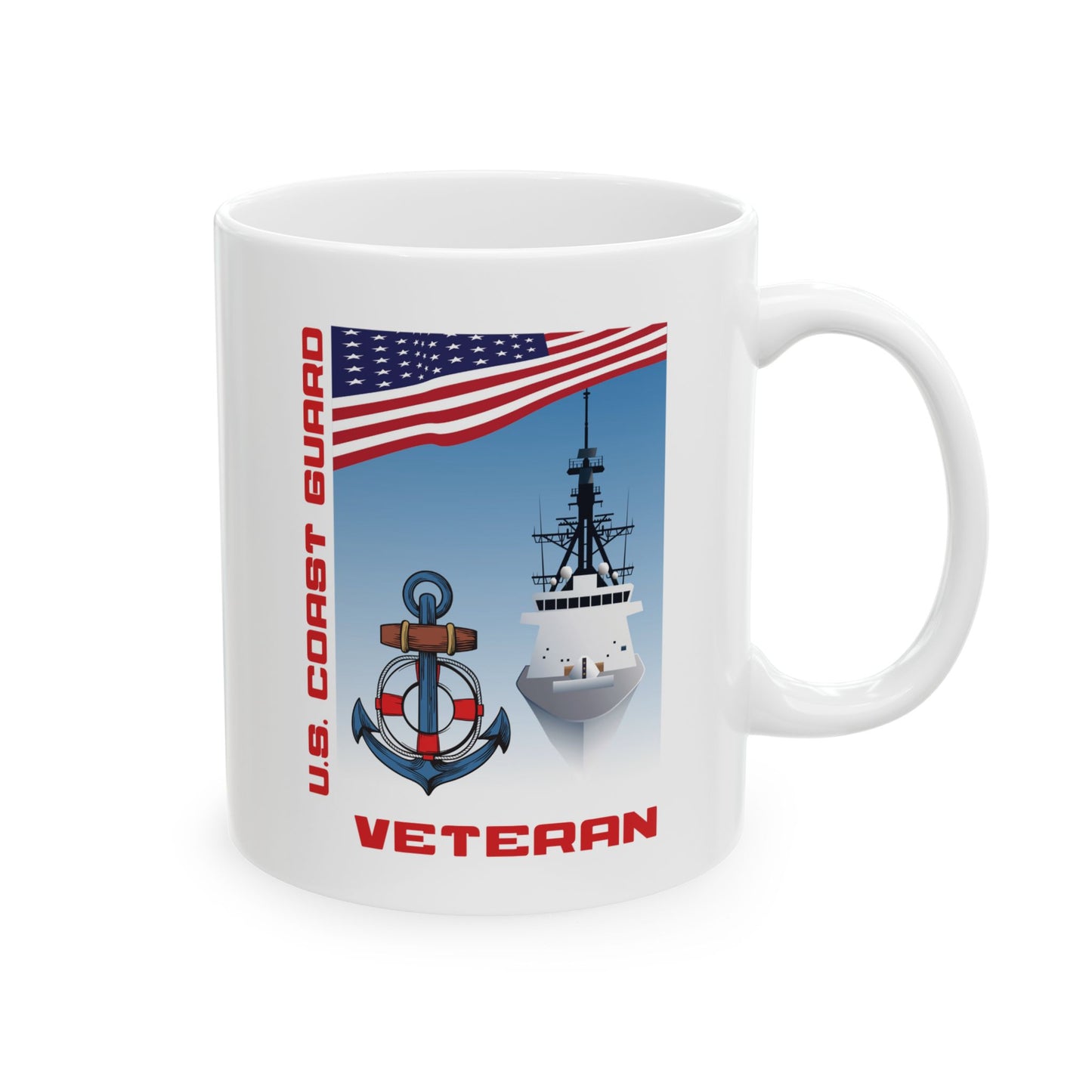 U.S. Coast Guard Veteran Ceramic Mug (11oz, 15oz)