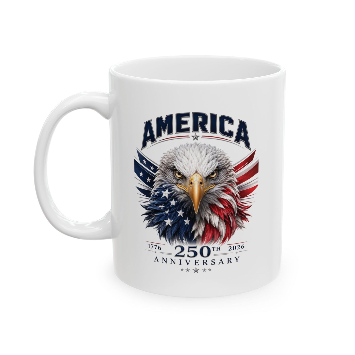 America 250: American Eagle Ceramic Mug, (11oz, 15oz)