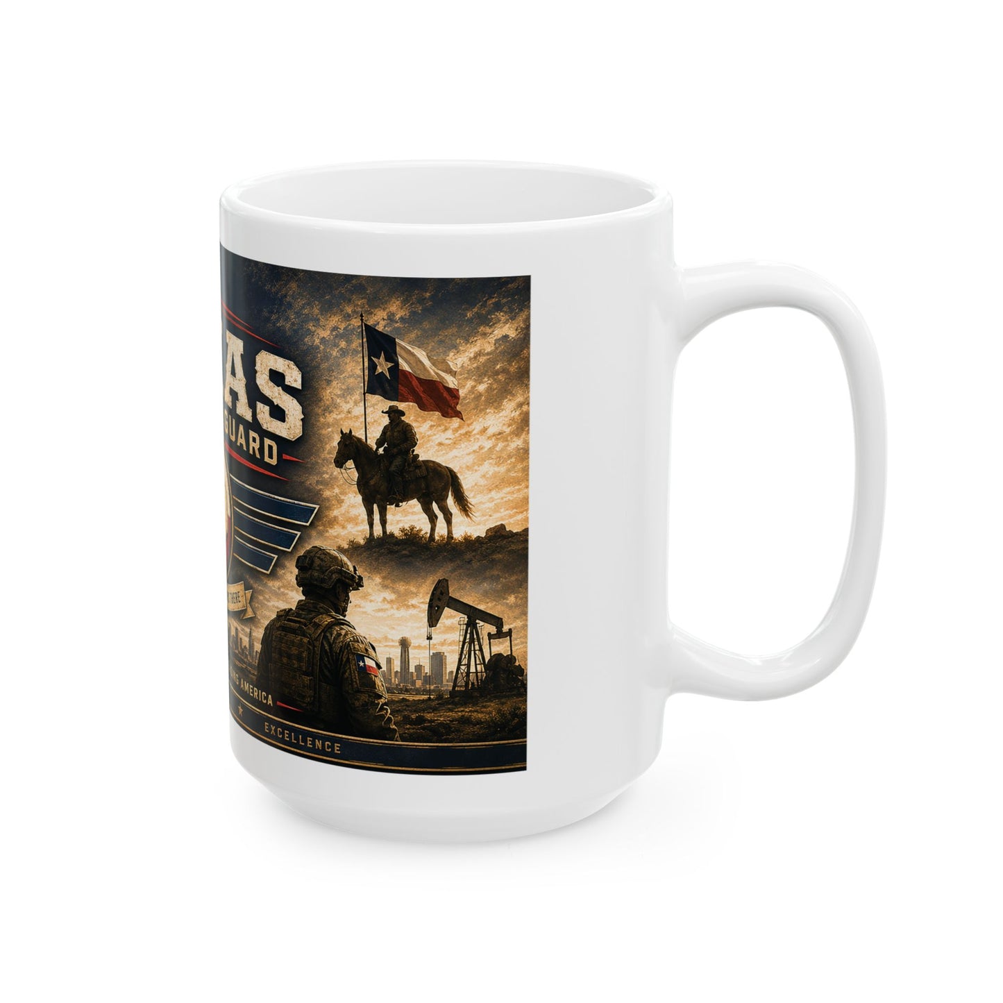 Texas National Guard Ceramic Mug (11oz & 15oz)