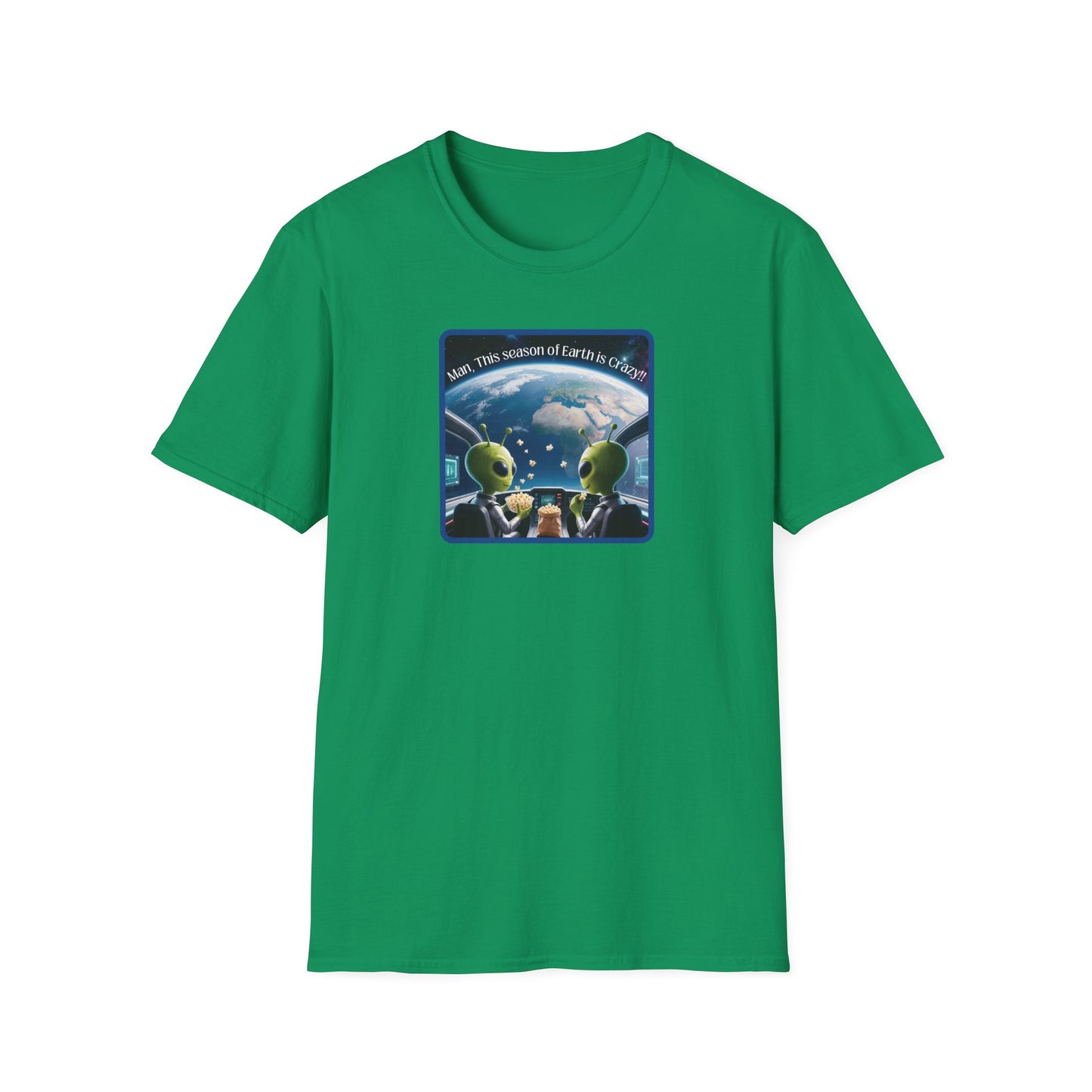 Extraterrestrials Enjoying the Show Unisex Softstyle T-Shirt
